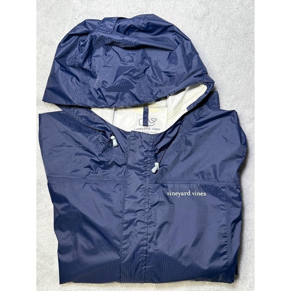 Vineyard Vines Men's Small Beacon Full Zip Rain Coat Jacket. - Picture 1 of 13